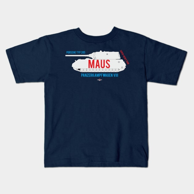 German super-heavy tank MAUS Kids T-Shirt by FAawRay